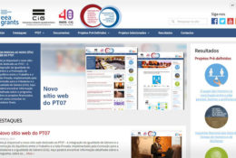 Novo sítio web do PT07